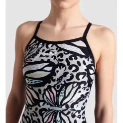 Arena Butterflies Swimsuit Light Drop Back New