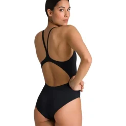 Speedo Centennial Solid Poly Training Suit w/ Logo |50 Black|Black Fashion