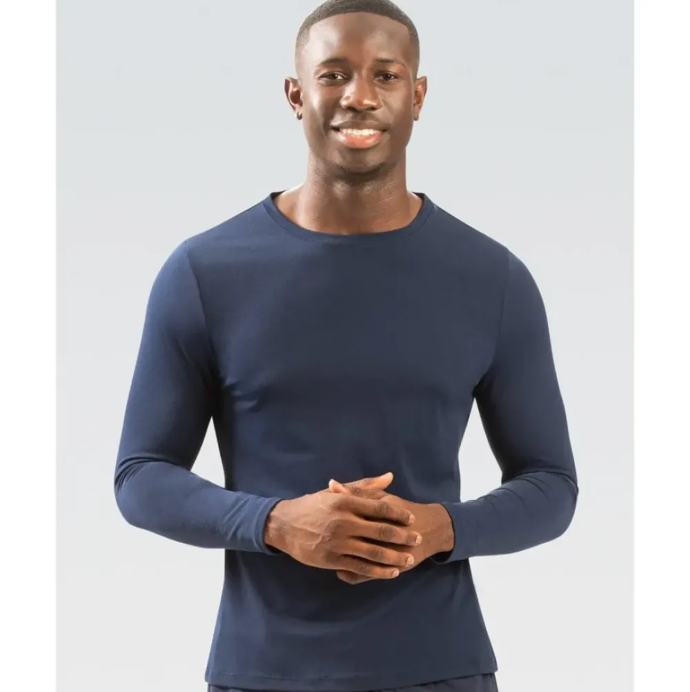 Dolfin Men's Crew Neck Long Sleeve Rash Guard Best
