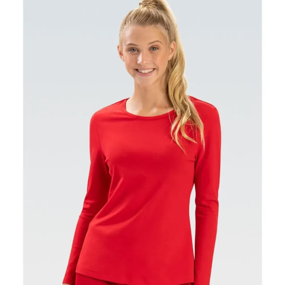 Dolfin Women's Crew Neck Long Sleeve Rash Guard Hot
