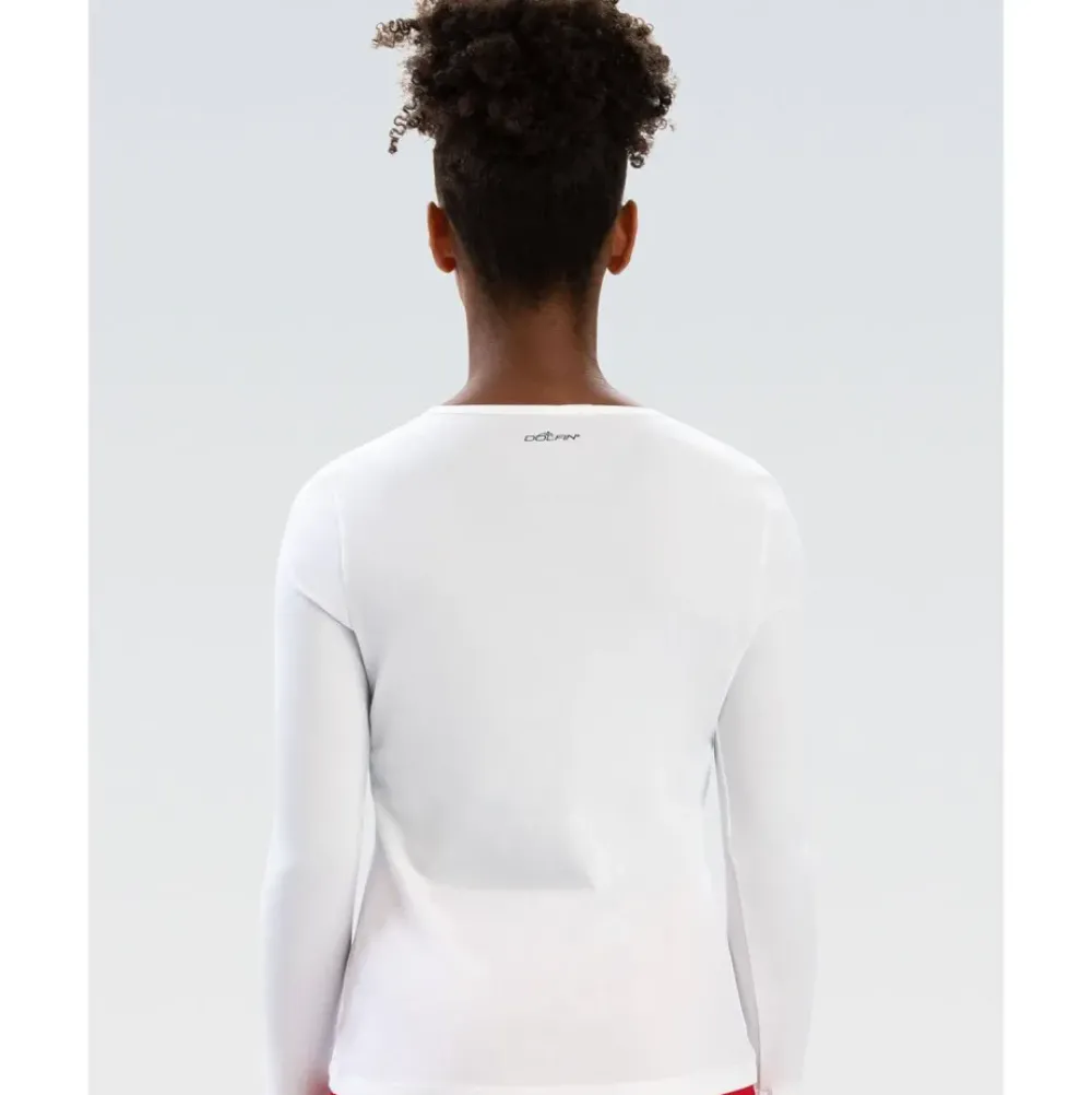 Dolfin Women's Crew Neck Long Sleeve Rash Guard Hot