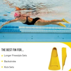 Finis Zoomers Gold Short Blade Swim Fins Hot