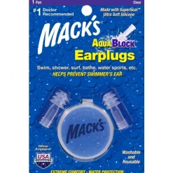 Mack's Aqua Block Silicone Earplugs w/ Case Discount
