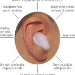 Mack's Pillow Soft Silicone Putty Earplugs - 2 Pair Discount