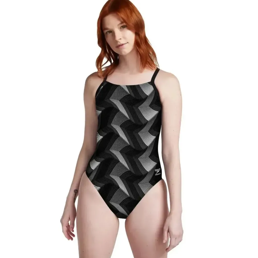Speedo Precision Strappy Cross Back One Piece Discount